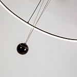 Светодиодная люстра Black LED Circle and Ball Lamp варинант исполнения - 6 | Loft Concept в Омске