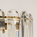 Люстра многоярусная с овальными прозрачными подвесками 36 см Harmonica варинант исполнения - 7 | Loft Concept в Омске