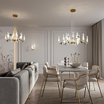 Люстра с декоративными птицами Ganthea D 93 см варинант исполнения - 4 | Loft Concept в Омске