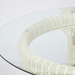 Комплект обеденный из ротанга Eloise grand white варинант исполнения - 13 | Loft Concept в Омске