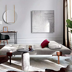 Дизайнерский журнальный стол с чёрной круглой столешницей Visanyp варинант исполнения - 2 | Loft Concept в Омске