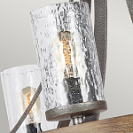 Люстра с цилиндрическим плафонами из толстого волнистого стекла в индустриальном стиле Feiss варинант исполнения - 12 | Loft Concept в Омске