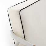 Садовый 2-х местный диван с подлокотниками из тика White варинант исполнения - 7 | Loft Concept в Омске