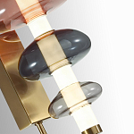 Бра с плафоном из разноцветного стекла Glass Peonies варинант исполнения - 1 | Loft Concept в Омске