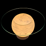 Торшер - журнальный стол Cryptocrystalline Stone варинант исполнения - 7 | Loft Concept в Омске