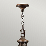 Люстра бронзового цвета с бежевыми абажурами из органзы в классическом стиле Hinkley варинант исполнения - 4 | Loft Concept в Омске