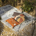 Подушка декоративная с геометрическим узором и плетенными вставками Divine Abstractions варинант исполнения - 5 | Loft Concept в Омске