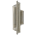 Бра серебряное изогнутой формы с перфорацией Perforation варинант исполнения - 3 | Loft Concept в Омске