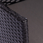 Обеденный комплект из искуственного ротанга Vintara черный варинант исполнения - 5 | Loft Concept в Омске