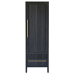 Узкий Шкаф Primo с 2 выдвижными ящиками Черный дуб варинант исполнения - 1 | Loft Concept в Омске