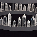 Люстра с двумя кольцами черного цвета с хрустальными элементами QUARTZ CRYSTAL варинант исполнения - 11 | Loft Concept в Омске