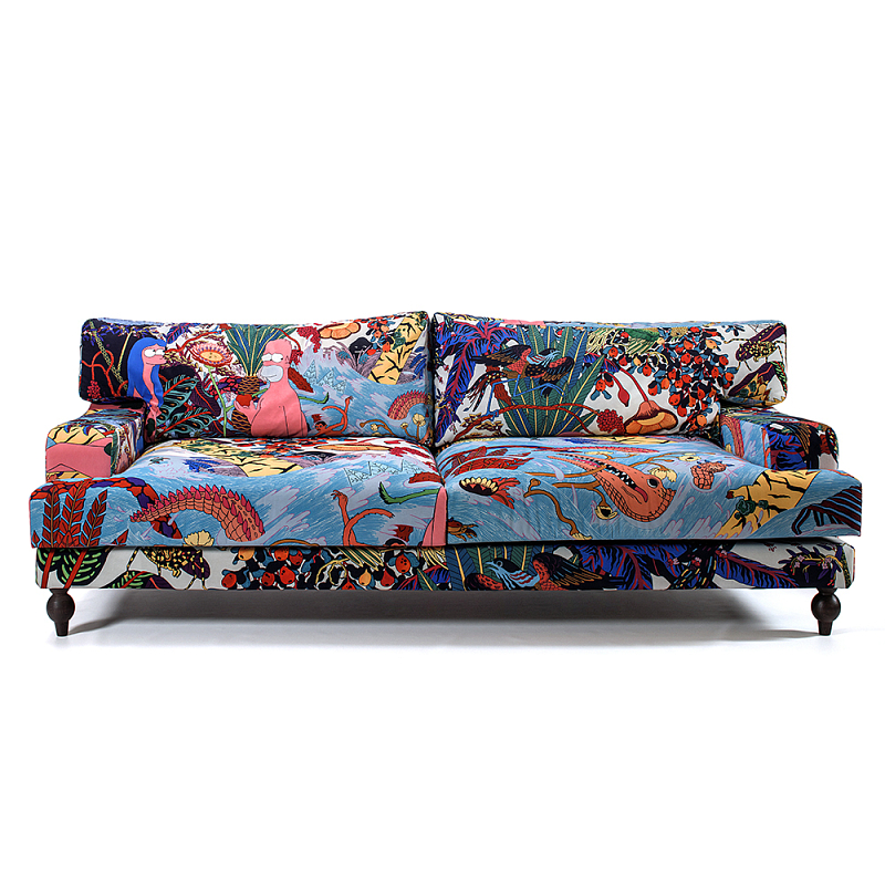 Премиальный Акцентный Диван Simpsons in Paradise Pop Art Sofa Мульти в Омске | Loft Concept 