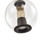 Подвесной светильник с плафоном в форме шара Inner Gleam Orb black  варинант исполнения - 3 | Loft Concept в Омске