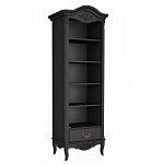 Стеллаж черный узкий из массива бука с 5-ю полками Black Provence варинант исполнения - 1 | Loft Concept в Омске