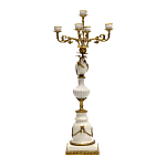 Подсвечник белый Попугай из фарфора с бронзовыми элементами Eden Garden варинант исполнения - 2 | Loft Concept в Омске