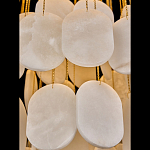 Люстра с овальными подвесками из натурального камня Spatial Composition варинант исполнения - 4 | Loft Concept в Омске