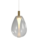 Подвесной светильник со стеклянным плафоном в форме капли NAOMI drop transparent glass варинант исполнения - 3 | Loft Concept в Омске