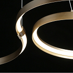 Люстра подвесная светодиодная в виде волнообразной ленты Ribbon Vortex варинант исполнения - 19 | Loft Concept в Омске