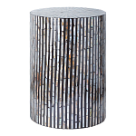 Столик с инкрустацией с перламутровым узором Dominic Black варинант исполнения - 1 | Loft Concept в Омске