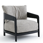 Кресло с каркасом из массива ясеня Deniaud Ash Grey Armchair варинант исполнения - 7 | Loft Concept в Омске