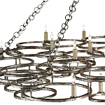 Люстра фигурная многоярусная из круглых элементов Round Metal Element варинант исполнения - 1 | Loft Concept в Омске