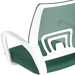 Офисное кресло с основанием из белого пластика Desk chairs Green варинант исполнения - 7 | Loft Concept в Омске