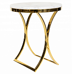 Кофейный столик на подстолье золотого цвета Noelle варинант исполнения - 1 | Loft Concept в Омске