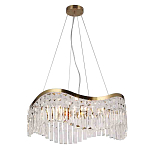 Люстра подвесная волнистой формы с хрустальными подвесками Ludivine Lighting варинант исполнения - 1 | Loft Concept в Омске