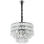 Люстра с хрустальными подвесками в виде капель Antoine Crystal Drops Chrome Chandelier 9 варинант исполнения - 2 | Loft Concept в Омске