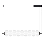 Светодиодный подвесной светильник линейный с белым воздушным плафоном Glowing Cloud варинант исполнения - 1 | Loft Concept в Омске