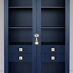 Дизайнерский шкаф витрина Elsa Dreams Blue с 4-мя ящиками варинант исполнения - 2 | Loft Concept в Омске