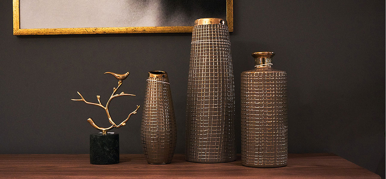 Ваза Golden mesh 35 - Loft-Concept в Омске