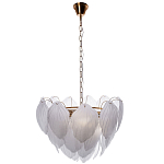 Люстра с лепестками из матового рифленого стекла Chandelier Water Lily варинант исполнения - 1 | Loft Concept в Омске