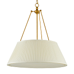 Подвесной светильник светодиодный с фактурным тканевым конусообразным абажуром White Fabric Lampshade варинант исполнения - 4 | Loft Concept в Омске