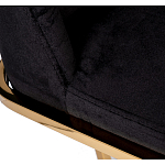 Стул обеденный велюровый черный с золотым каркасом Nobility варинант исполнения - 4 | Loft Concept в Омске