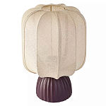 Настольная лампа с фактурным основанием и бежевым тканевым абажуром Modern Textured Table Lamp варинант исполнения - 1 | Loft Concept в Омске