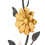 Бра черное с золотым цветком Bizarre Creation варинант исполнения - 1 | Loft Concept в Омске