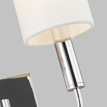 Бра с прямоугольным основанием и 2-мя белыми цилиндрическими льняными абажурами Feiss варинант исполнения - 2 | Loft Concept в Омске