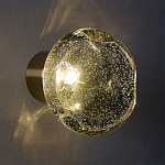 Бра с круглым плафоном из прозрачного стекла с пузырьками воздуха Effervia  варинант исполнения - 8 | Loft Concept в Омске