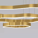 Люстра подвесная с 3-мя ассиметричными светодиодными лампами Golden Current варинант исполнения - 4 | Loft Concept в Омске