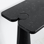 Консоль чёрная на 2-х конусообразных ножках Eros варинант исполнения - 2 | Loft Concept в Омске