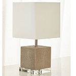 Настольная лампа деревянная с белым абажуром Wooden Table Lamp варинант исполнения - 1 | Loft Concept в Омске