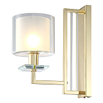 Бра с геометрическим каркасом из металла и цилиндрическим стеклянным плафоном Laurent варинант исполнения - 6 | Loft Concept в Омске