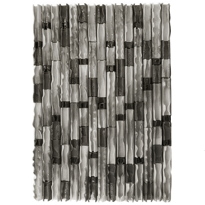 Фактурное Панно на стену Energy Flow Черный бетон Серый в Омске | Loft Concept 