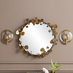 Бра круглое с прозрачным рельефным плафоном Crystal Prism варинант исполнения - 3 | Loft Concept в Омске