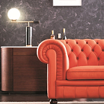 Дизайнерский комод овальной формы с белой столешницей и 4-мя ящиками Gioli варинант исполнения - 3 | Loft Concept в Омске