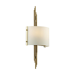 Бра с изогнутым плафоном на бронзовом основании с вертикальным декором из металлических трубок Sohne варинант исполнения - 7 | Loft Concept в Омске