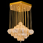 Люстра с фигурными подвесками из натурального камня Glowing Spheres варинант исполнения - 1 | Loft Concept в Омске