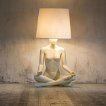 Лампа MANNEQUIN LAMP с абажуром телесный замок варинант исполнения - 5 | Loft Concept в Омске