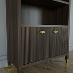 Книжный Стеллаж Elsa Dreams Walnut с задней стенкой варинант исполнения - 2 | Loft Concept в Омске